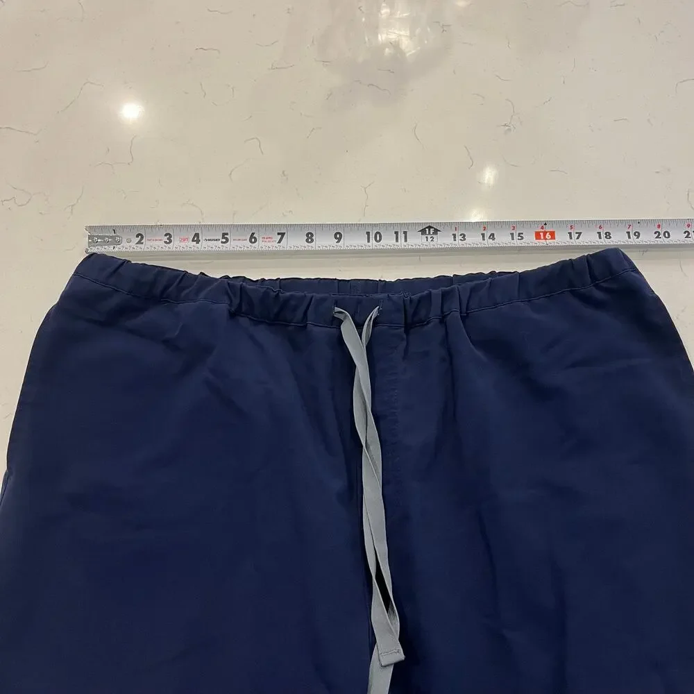 FIGS Pisco Straight-Leg Scrub Pants Healthcare Medical Navy Size XXL